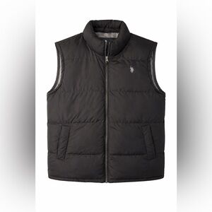 U.S. Polo Assn. Black Puffer Vest – Size M